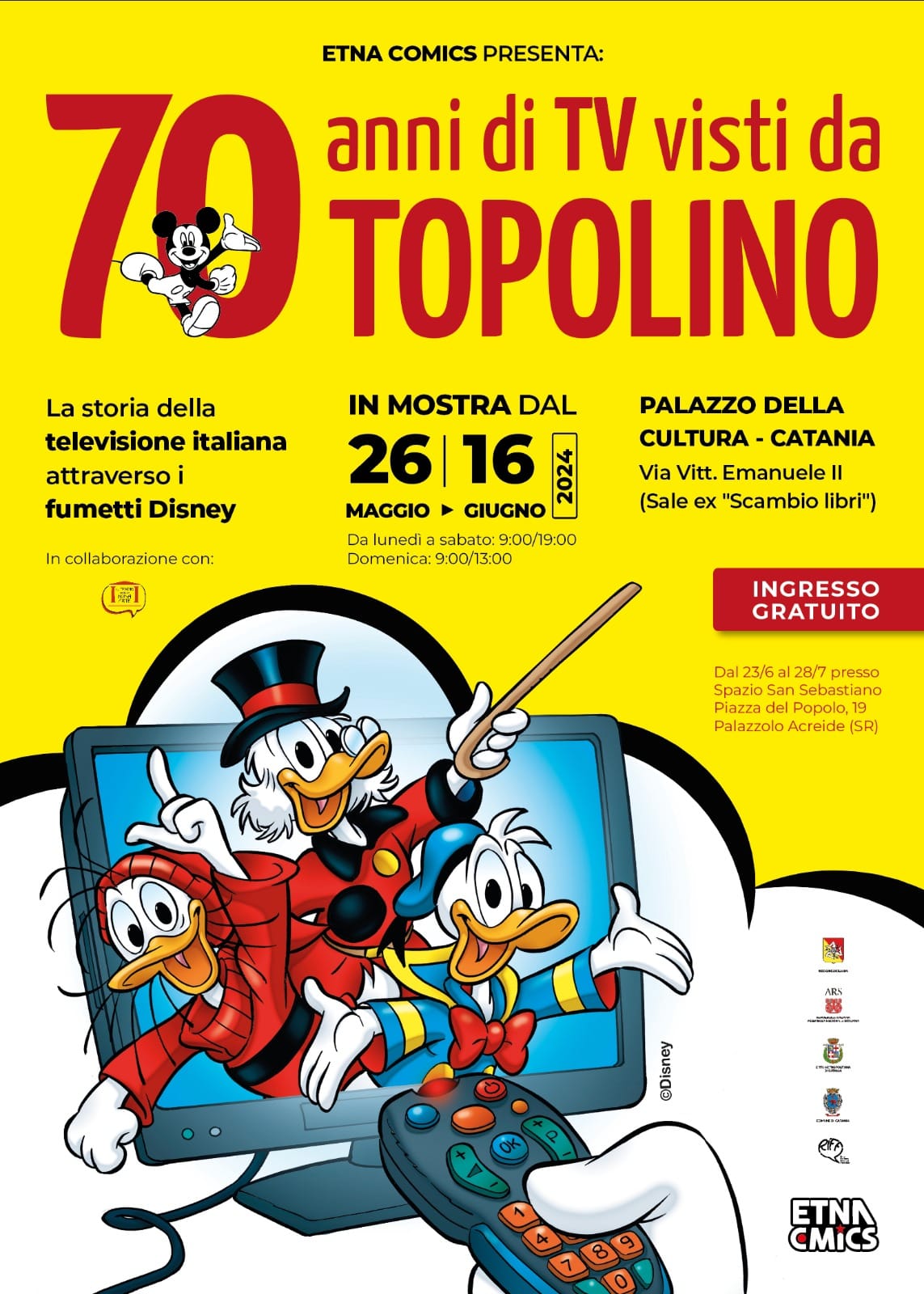 70 anni di tv visti da Topolino